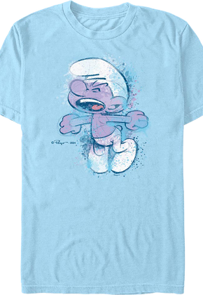 Paint Splatter Purple Smurf T-Shirt