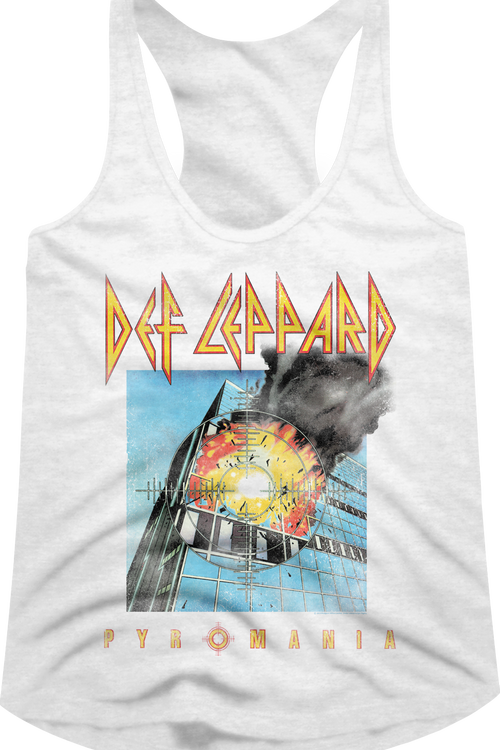 Ladies Pyromania Def Leppard Racerback Tank Top