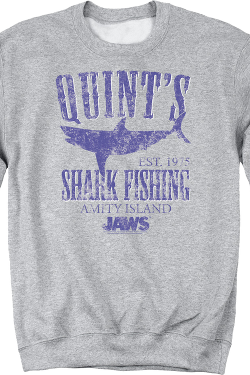 Quint's Shark Fishing Jaws Sweatshirt