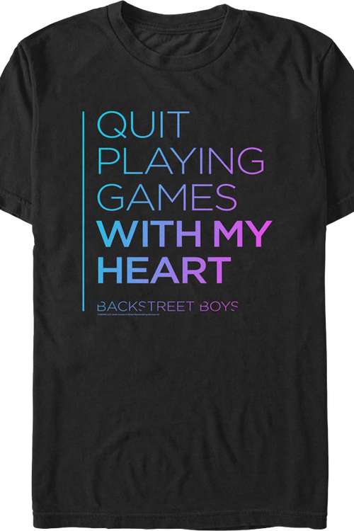 Quit Playing Games With My Heart Backstreet Boys T-Shirt