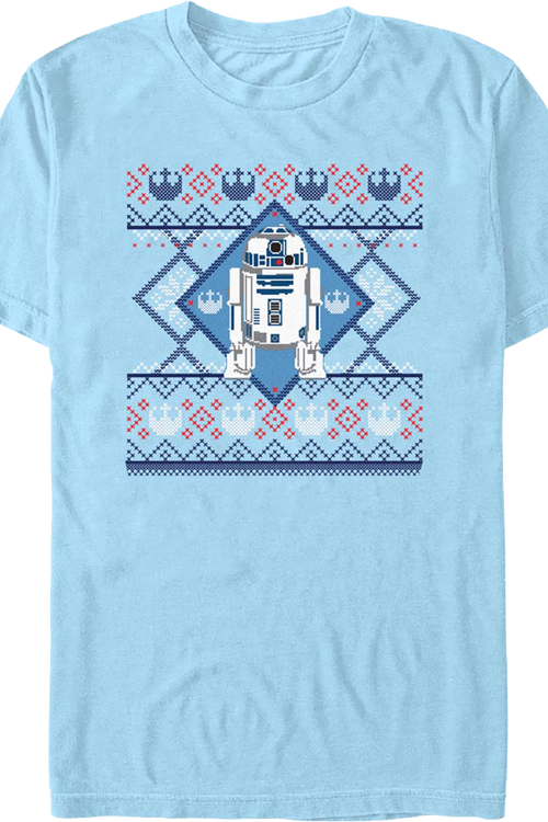 R2-D2 Faux Ugly Christmas Sweater Star Wars T-Shirt
