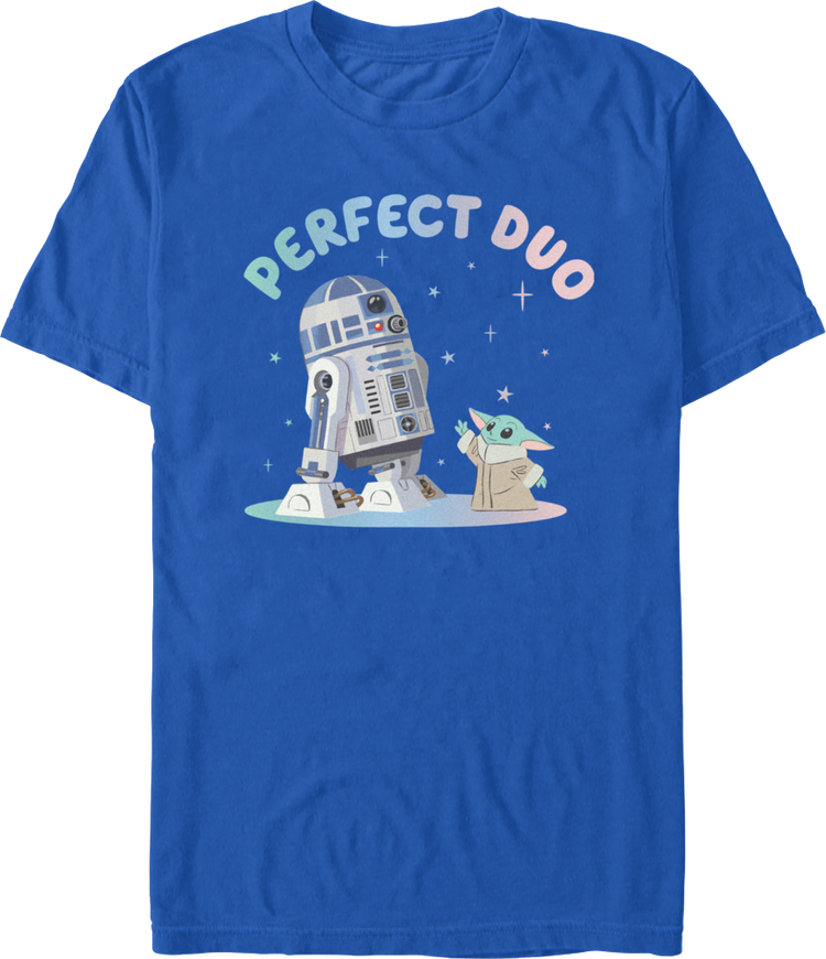 R2-D2 & Grogu Perfect Duo The Mandalorian Star Wars T-Shirt