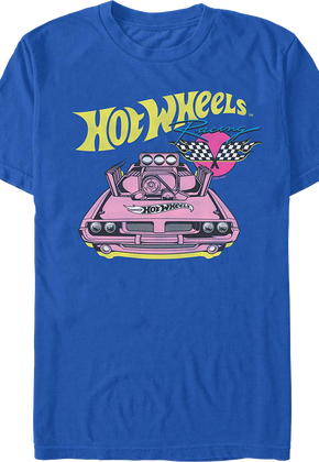 Racing Checkered Flags Hot Wheels T-Shirt