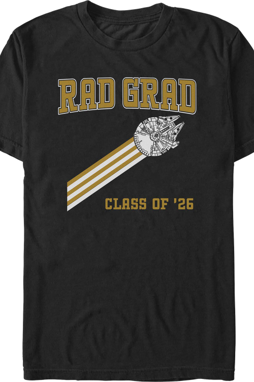 Rad Grad Class Of '26 Millennium Falcon Star Wars T-Shirt