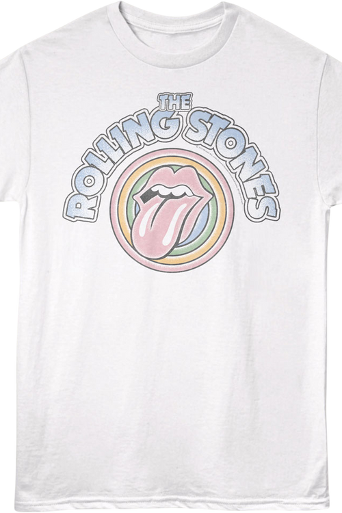 Rainbow Circles Rolling Stones T-Shirt