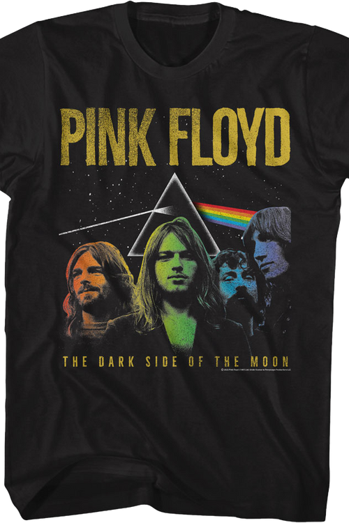 Rainbow Colors Dark Side of the Moon Pink Floyd T-Shirt