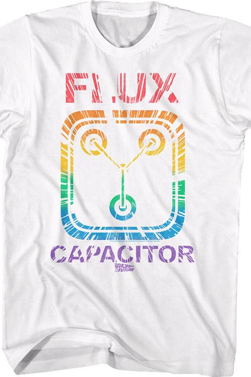 Rainbow Flux Capacitor Back To The Future T-Shirt