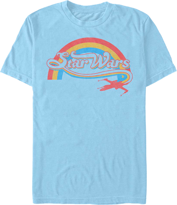 Rainbow X-Wing Logo Star Wars T-Shirt