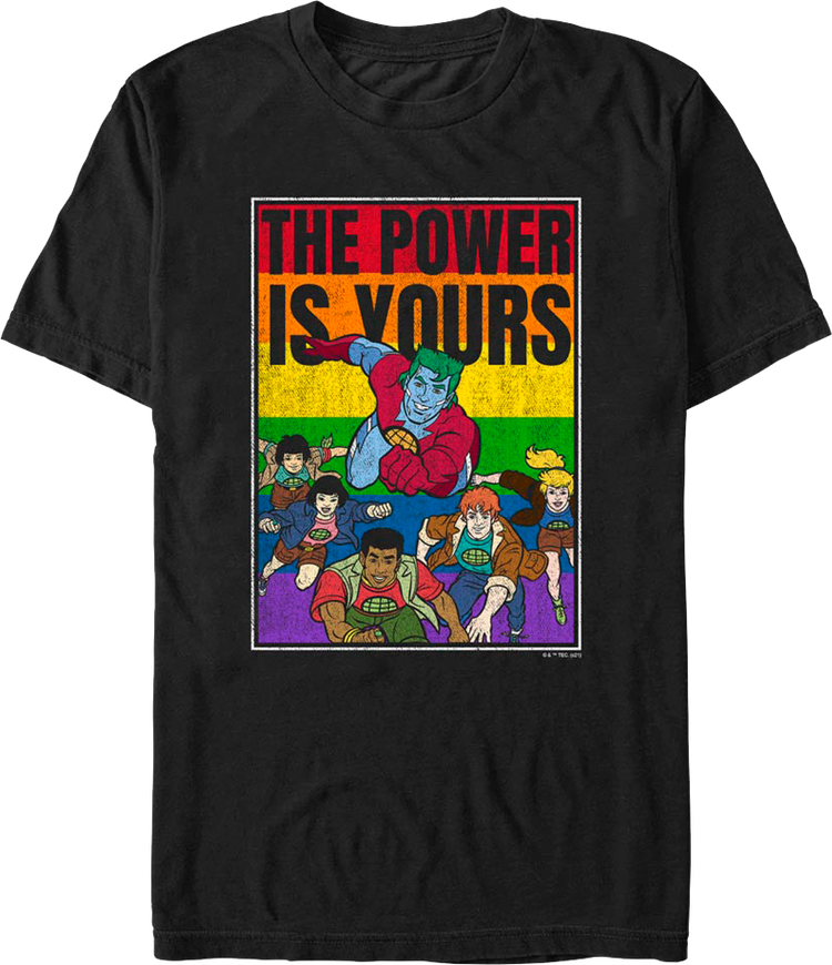Rainbow Power Is Yours Captain Planet T-Shirt