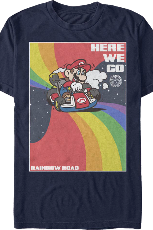 Rainbow Road Mario Kart T-Shirt