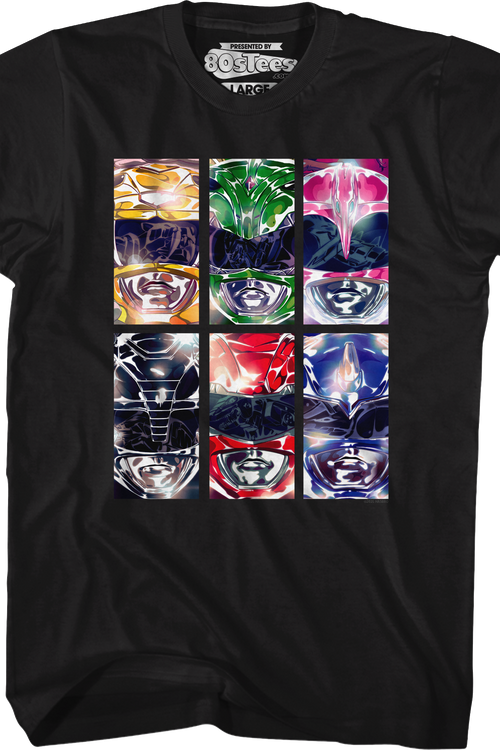 Ranger Panels Morphin Power Rangers T-Shirt