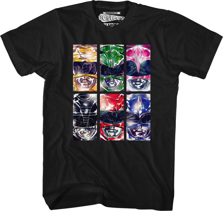 Ranger Panels Morphin Power Rangers T-Shirt