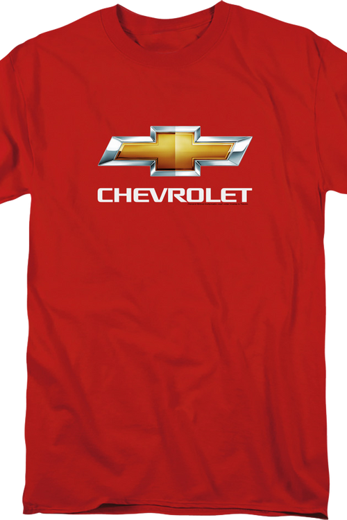 Red Classic Logo Chevrolet T-Shirt
