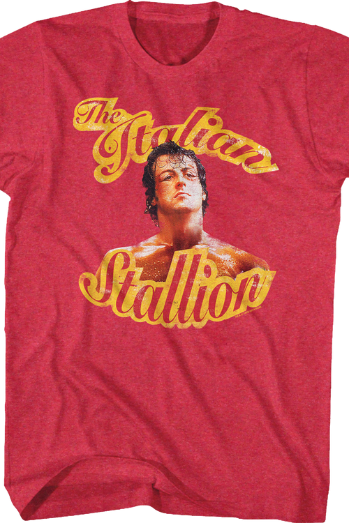 Red Italian Stallion Rocky T-Shirt