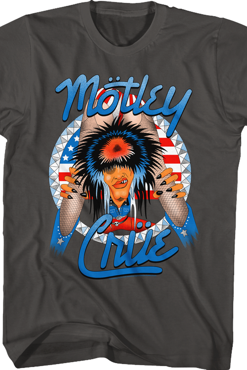 Red White and Crue Allister Fiend Motley Crue T-Shirt