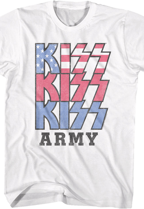 Red White Blue KISS Army T-Shirt