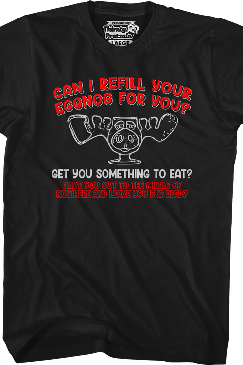 Refill Your Eggnog Moose Mug Christmas Vacation T-Shirt