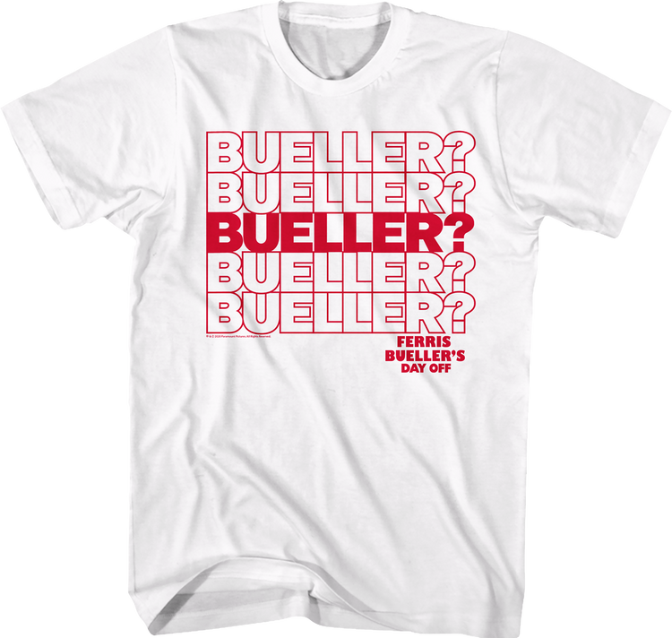 Repeating Name Ferris Bueller's Day Off T-Shirt