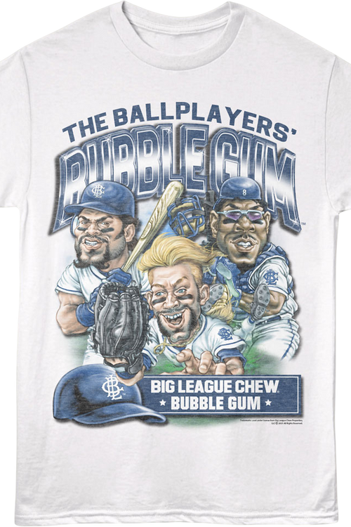 Retro Ballplayers' Bubble Gum Big League Chew T-Shirt