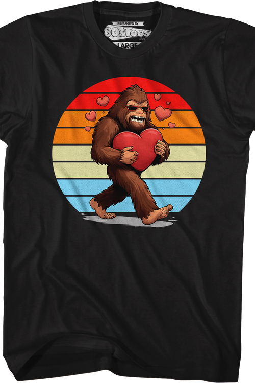 Retro Bigfoot Love T-Shirt