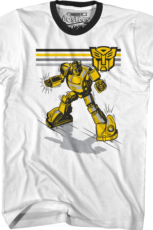 Retro Bumblebee Transformers Ringer Shirt