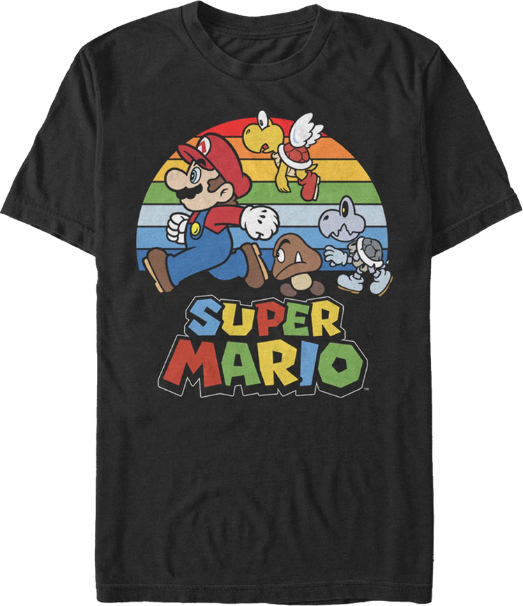 Retro Chase Super Mario Bros. T-Shirt