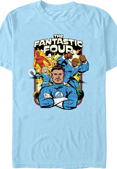 Retro Collage Fantastic Four T-Shirt