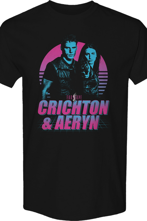 Retro Crichton & Aeryn Farscape T-Shirt