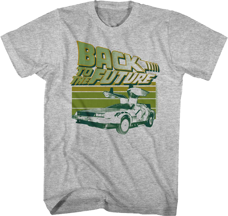 Retro Time Traveling DeLorean Back To The Future T-Shirt