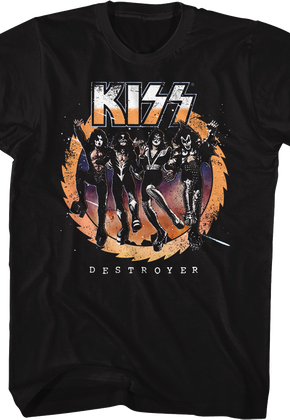 Retro Destroyer Front & Back KISS T-Shirt