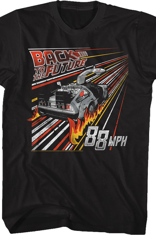 Retro Fire Tracks Back To The Future T-Shirt