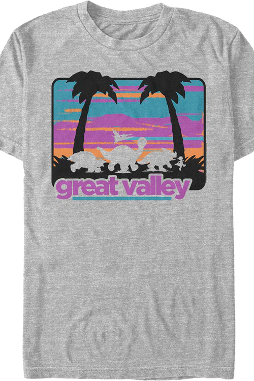 Retro Great Valley Silhouettes Land Before Time T-Shirt