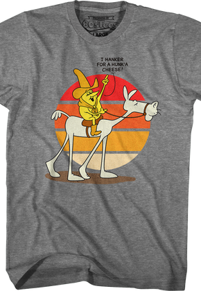 Retro Hanker For A Hunk'A Cheese Time For Timer T-Shirt