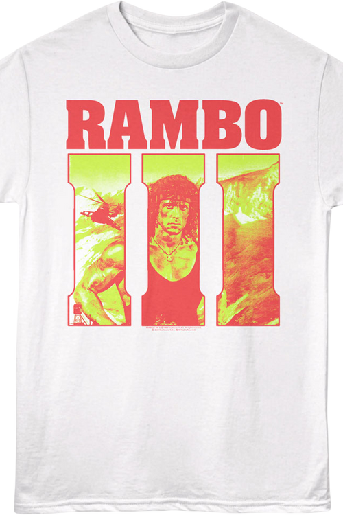 Retro Logo Rambo III T-Shirt