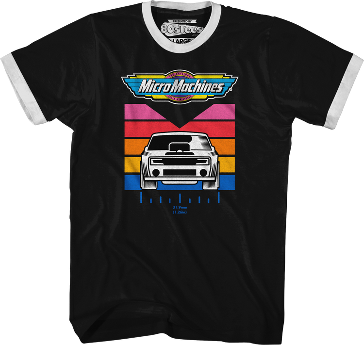 Retro Measurement Micro Machines Ringer Shirt