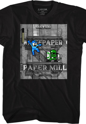 Paper Mill Mega Man T-Shirt