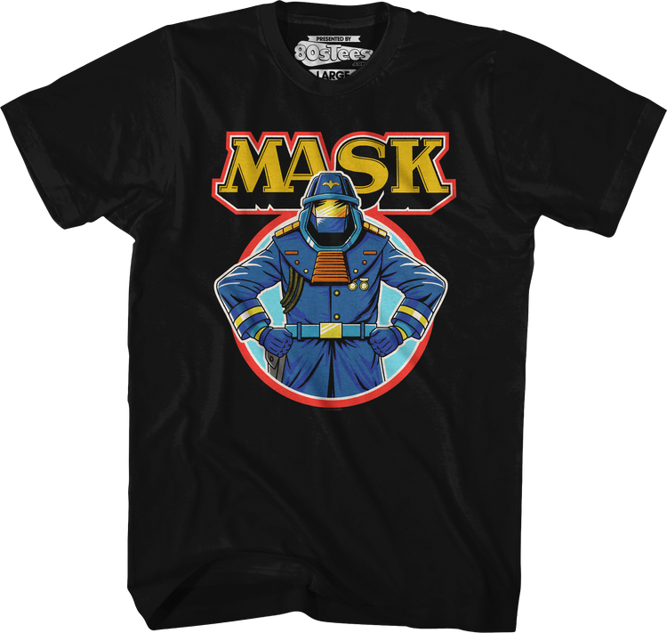 Retro Miles Mayhem Circle MASK T-Shirt