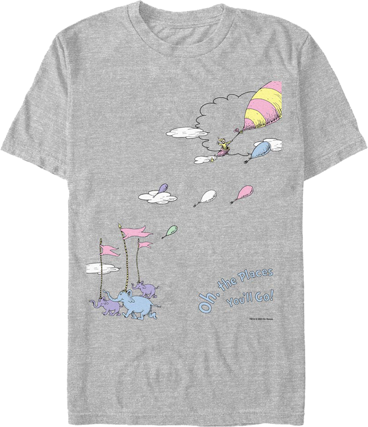 Retro Oh, The Places You'll Go! Dr. Seuss T-Shirt