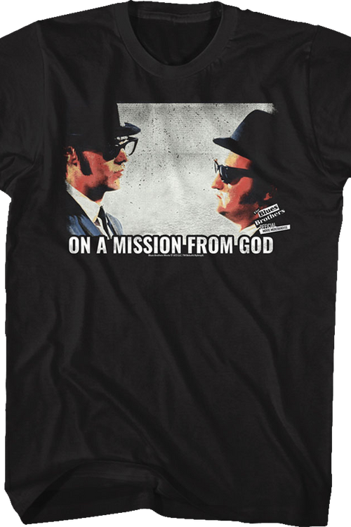 Retro On A Mission From God Blues Brothers T-Shirt