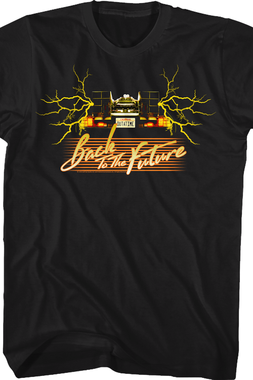Retro OUTATIME Back To The Future T-Shirt