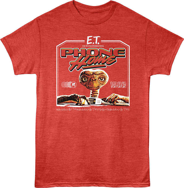 Retro Phone Home 1982 E.T. The Extra-Terrestrial T-Shirt