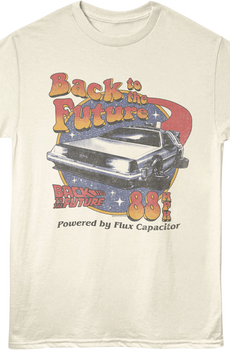 Retro Powered By Flux Capacitor Back To The Future T-Shirt