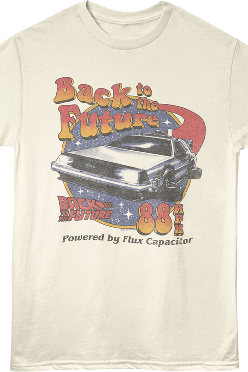 Retro Powered By Flux Capacitor Back To The Future T-Shirt