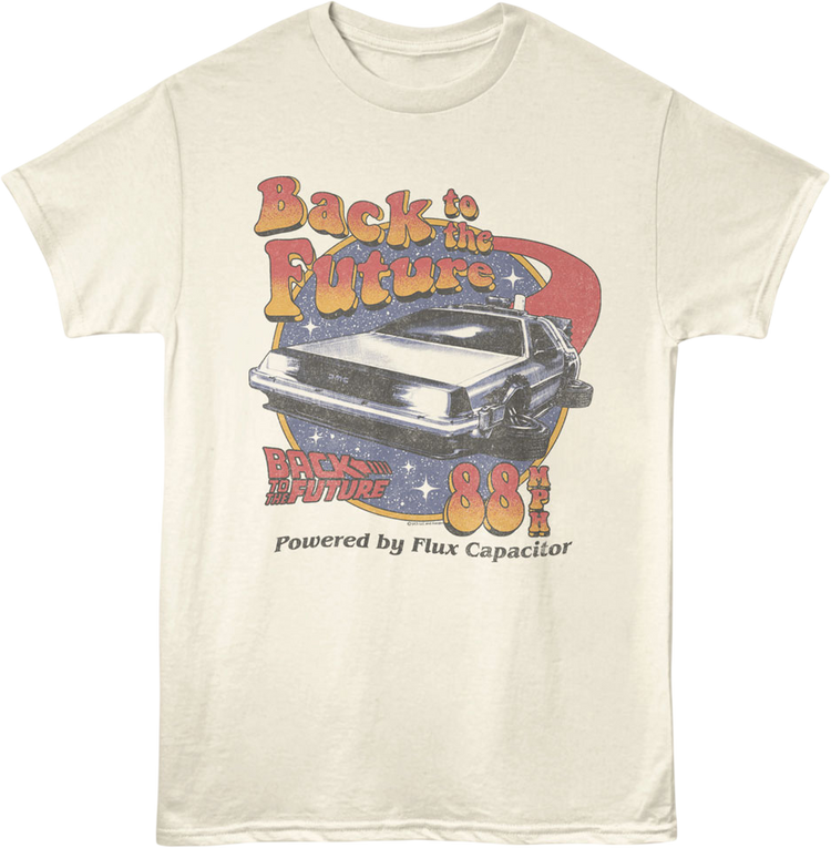 Retro Powered By Flux Capacitor Back To The Future T-Shirt