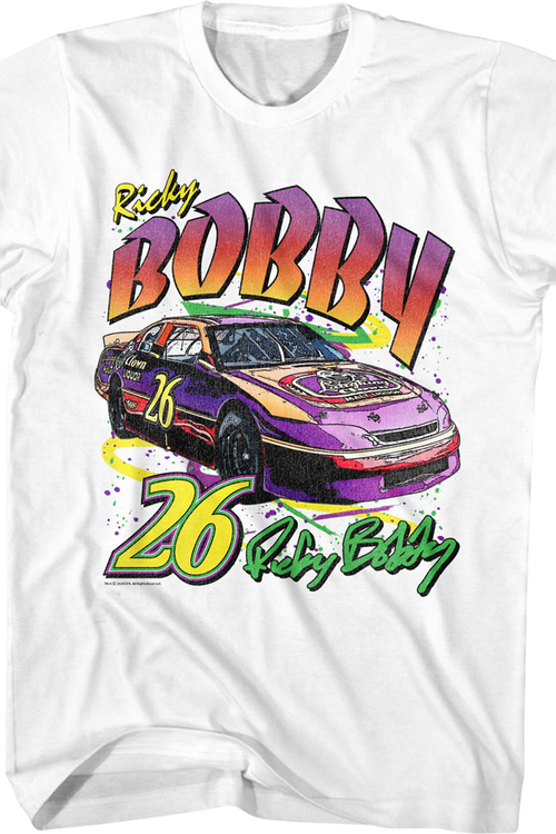 Retro Ricky Bobby Autograph Talladega Nights T-Shirt