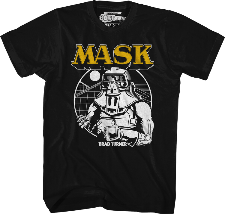Retro Simple Brad Turner MASK T-Shirt