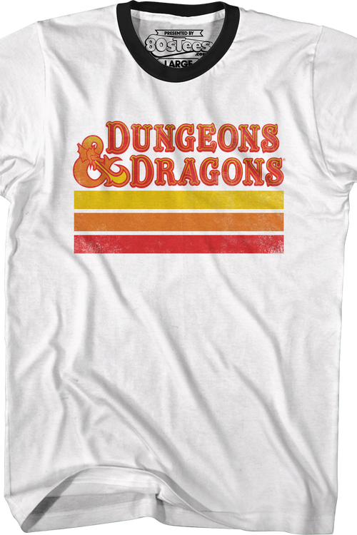 Retro Stripes Dungeons & Dragons Ringer Shirt