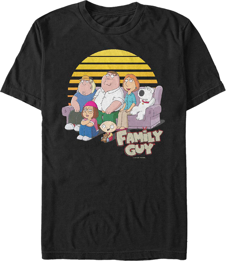 Retro Sunset Family Guy T-Shirt