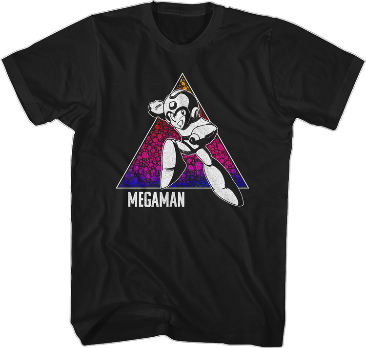 Retro Triangle Mega Man T-Shirt