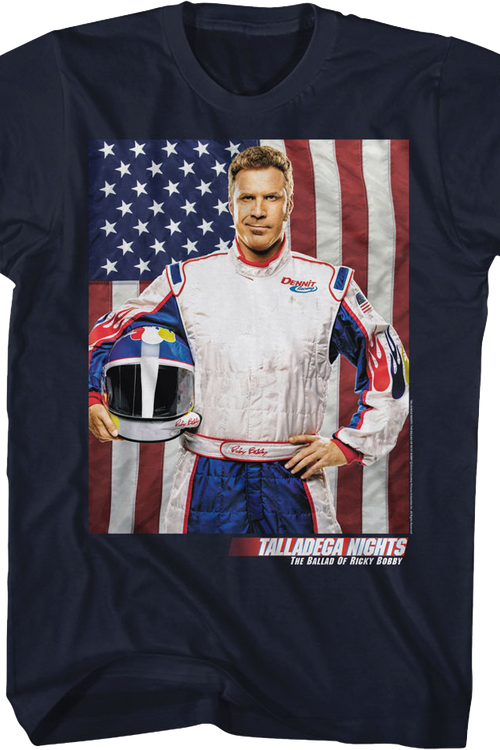 Ricky Bobby American Flag Talladega Nights T-Shirt